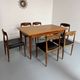 Table à manger extensible en teck design scandinave des années 1960