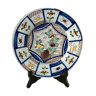 Assiette de poterie Polychrome Delft