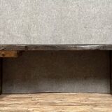 19th century solid wood workshop console or workbench
