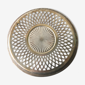 Dessous de plat en métal argenté