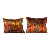 Set of 2 vintage velvet cushion covers 46x56 cm