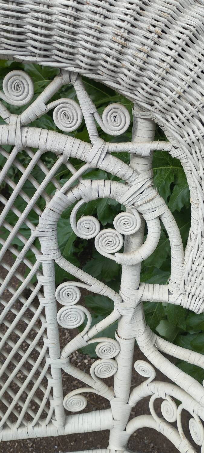 Victorian peacock style armchair