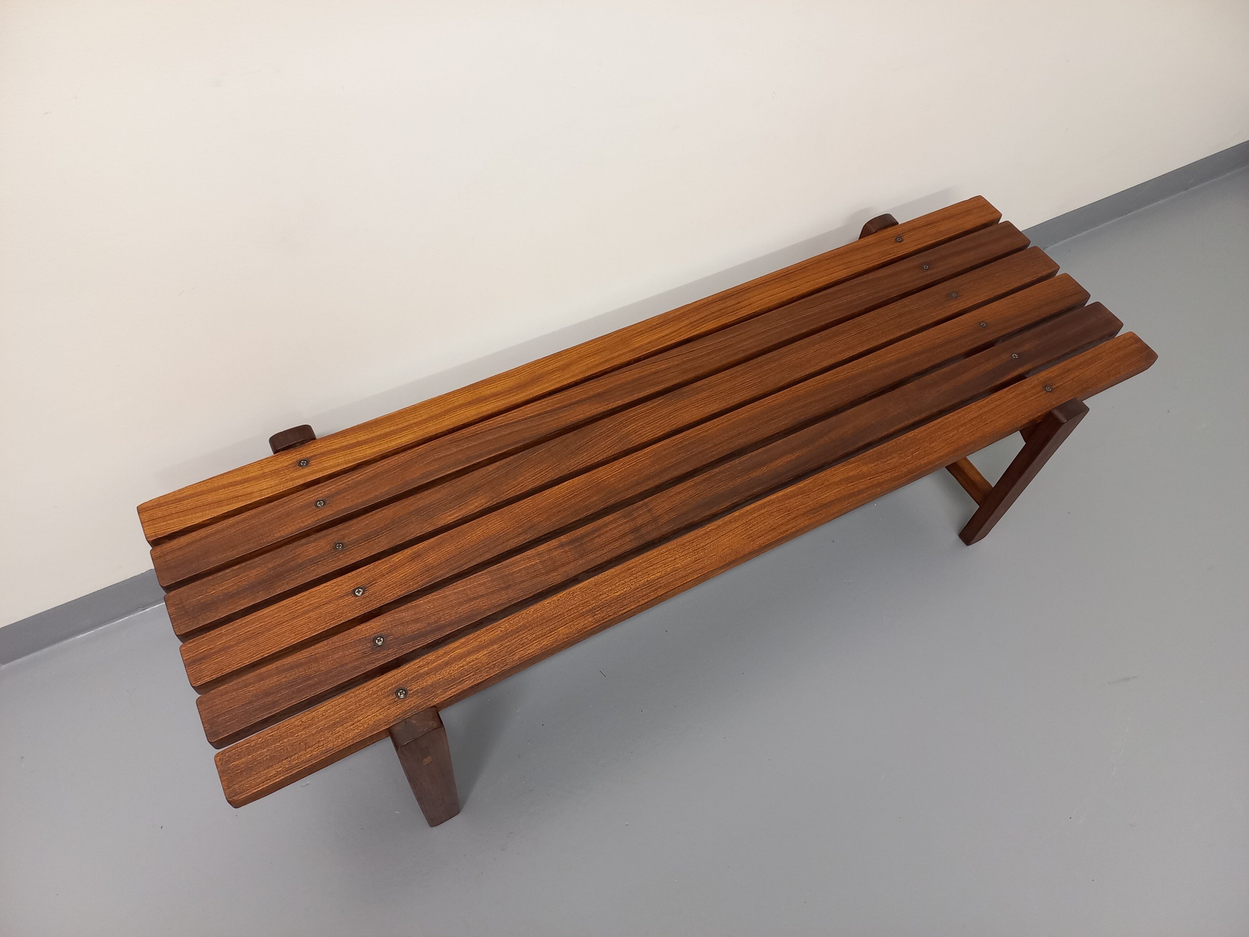 Vintage Scandinavian teak coffee table in the 60s