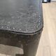 Industrial coffee table in riveted metal from around 1920 – black patina – 145 × 80 cm