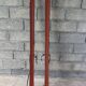 Pair of vintage skis wood Rossignol