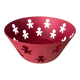 Rose metal catch-all with character inclusions by A di Alessi, 9cm high x 21.5cm diameter.