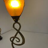 Pair of vintage musical note table lamps
