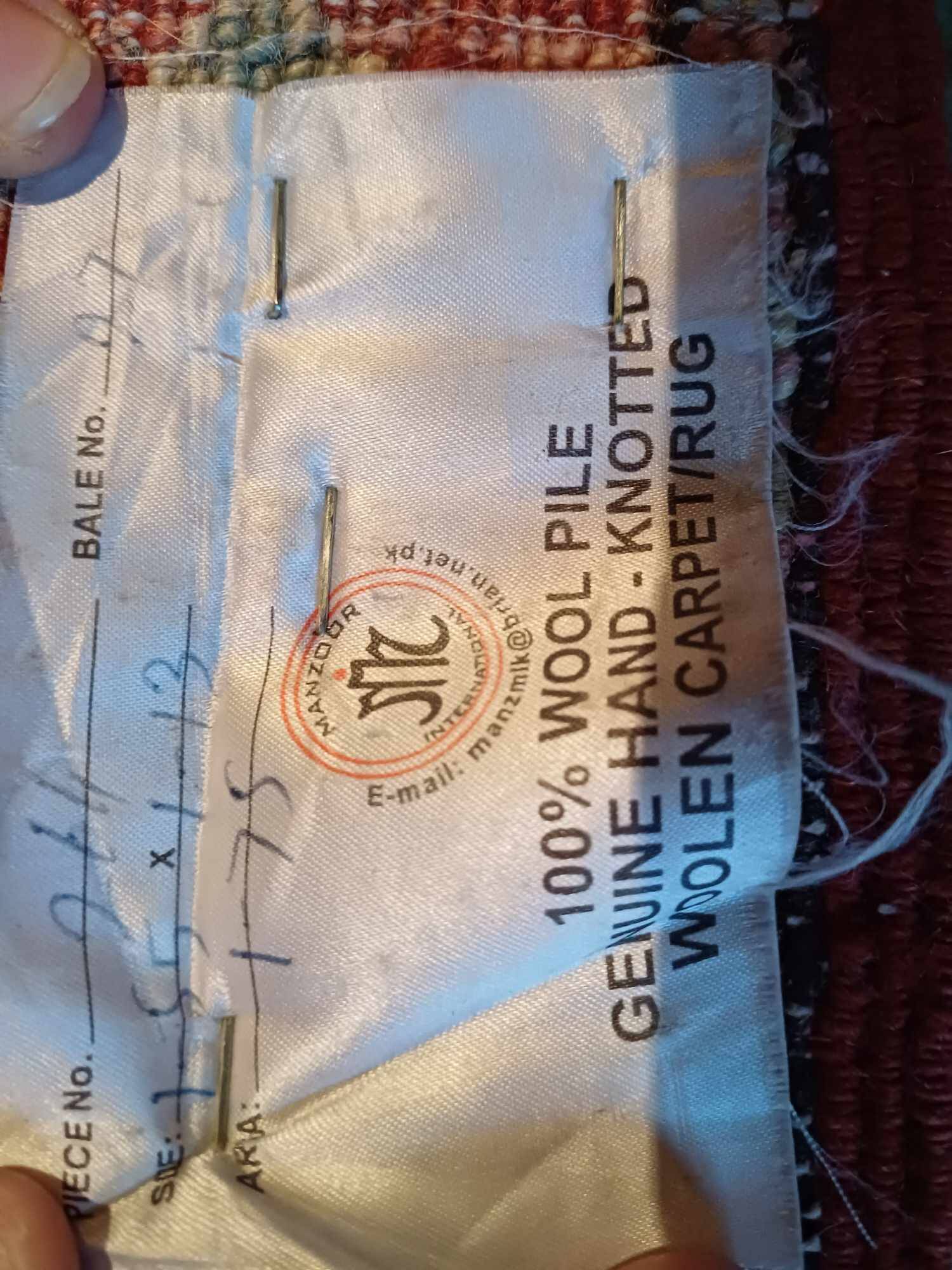 Afghan wool rug Uzrek Kazak region 155x113