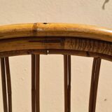 Audoux-Minnet rattan armchair 1950