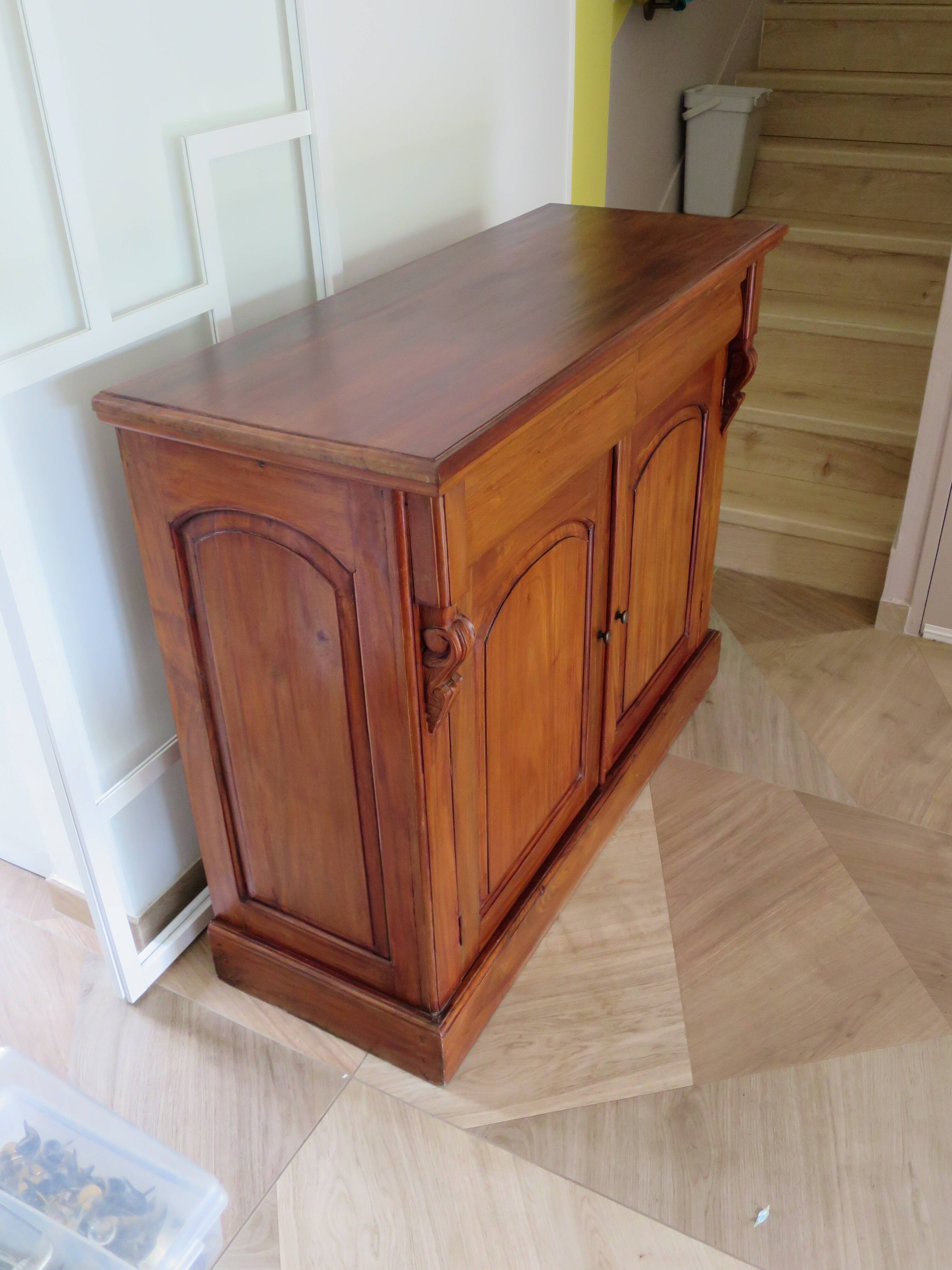 Rare mahogany buffet 2 doors-2 drawers - English style - Sideboard -Kareen Mausfield