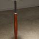 Modernist floor lamp in teak, chrome metal, opaline, Czechoslovakia 60s