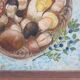 Oil painting still life signed and dated, painted on board with frame B8