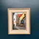 Original Swedish Oil on Panel - "Alley" by Knut Norman - Signed - Vintage and Framed - 59 × 46 cm (23.2" × 18.1")