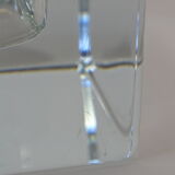 Cube/ Square shaped crystal ashtray Sevres France