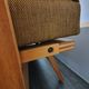Tamara sofa bed in ash and fabric by F. Aplewicz for Lad, Polish Vintage 1950