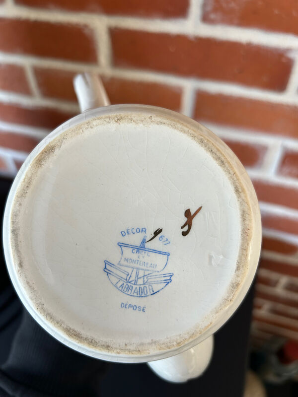 Cafetière verseuse ancienne Creil et Montereau