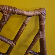Old french chippendale bamboo chair, 1st half 20th century.