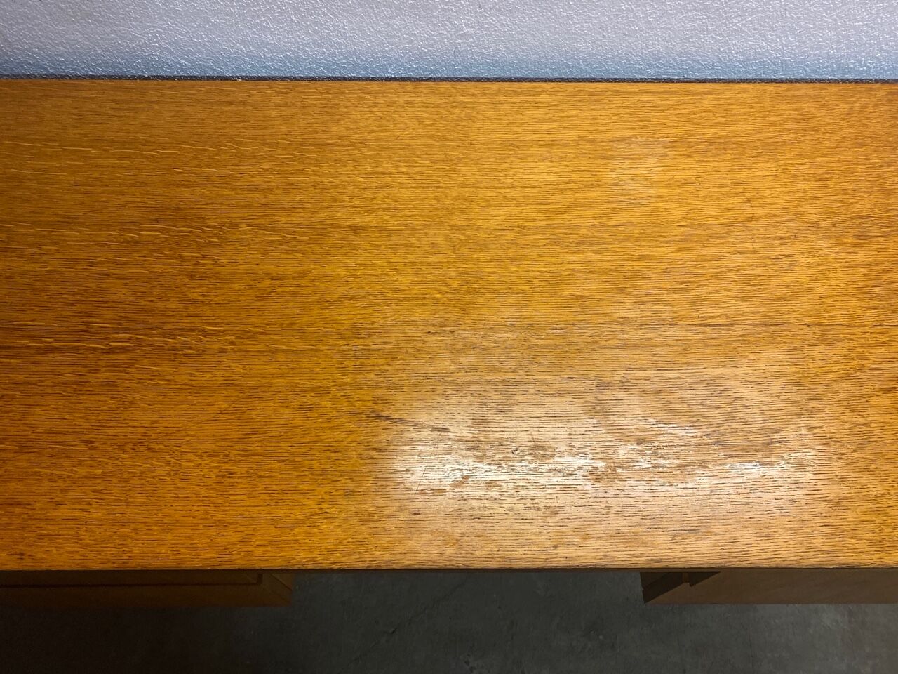 Vintage desk Scandinavian style compass feet