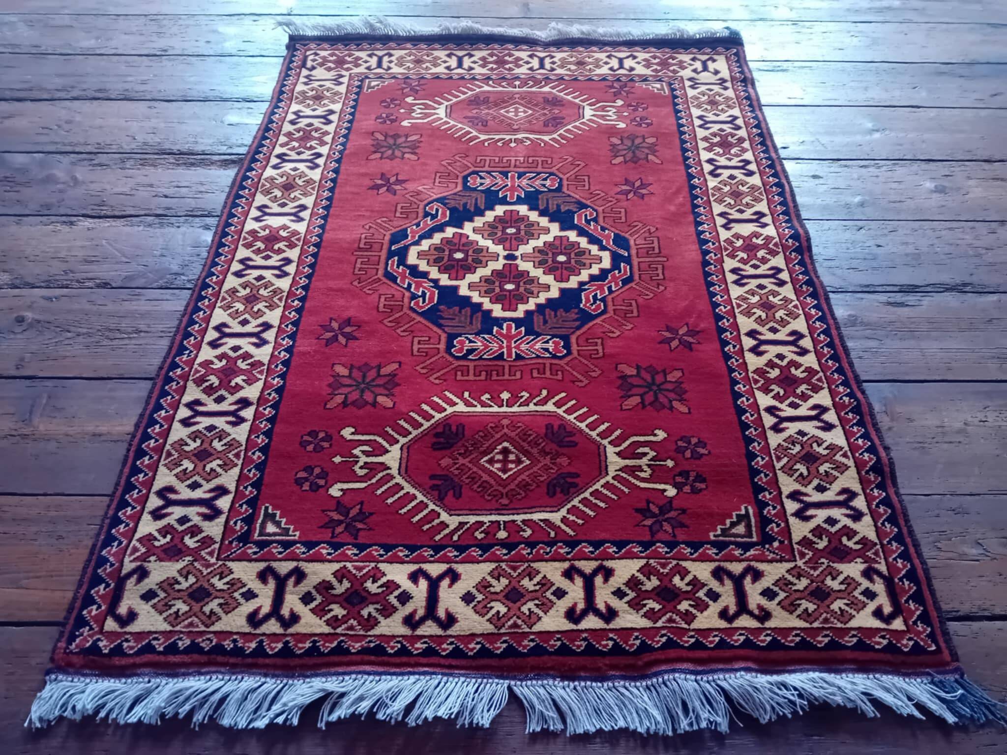 Handmade Afghan Karghai rug 146x105cm