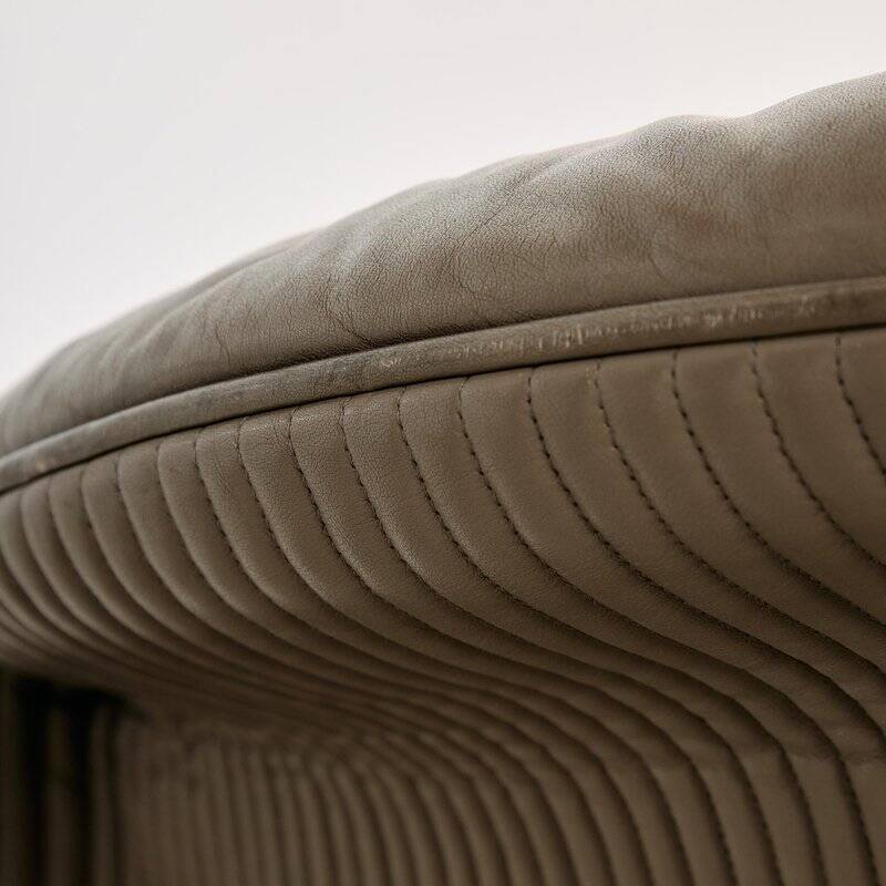 Aura Leather Sofa Set by Paolo Piva for Wittmann, 1980s, Set of 3