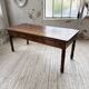 Table de ferme ou table de drapier noyer massif 1900