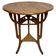 Table basse ronde art nouveau avec plateau sculpté