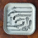 Plateau de service en métal, Piero Fornasetti, Italie, 1960