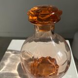 Pink glass liqueur decanter
