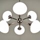 Space Age Sputnik chandelier with 6 lights, 50s-60s