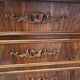Antique chest of drawers carved in walnut XIX