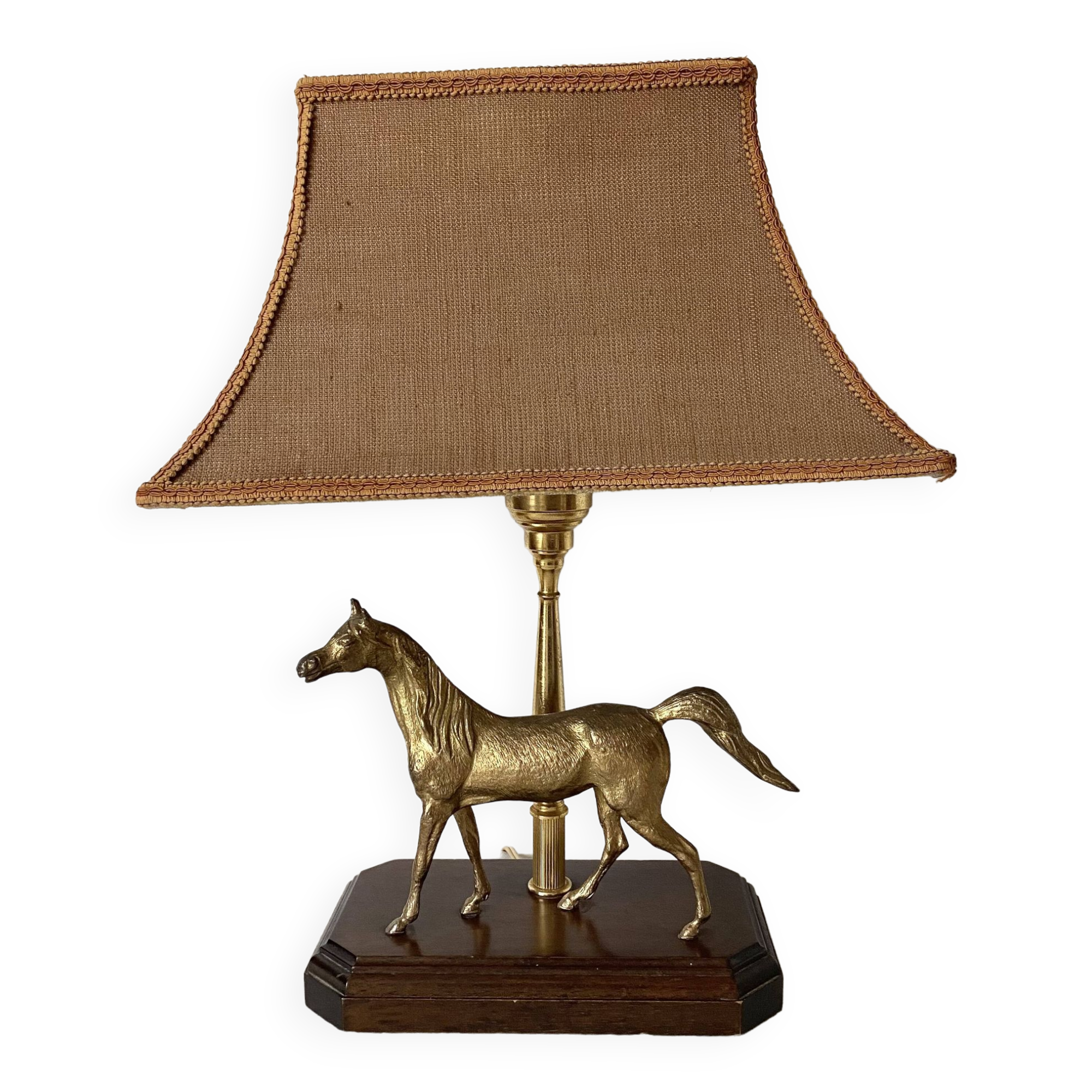 Lampe cheval années 60-70