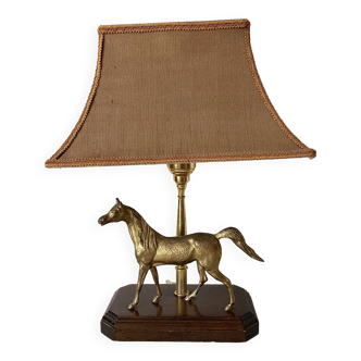 Lampe cheval années 60-70
