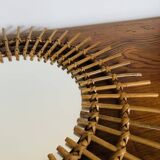 Rattan mirror