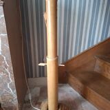 Vintage 70's adjustable bamboo floor lamp