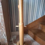 Vintage 70's adjustable bamboo floor lamp
