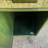 Large green rattan desk