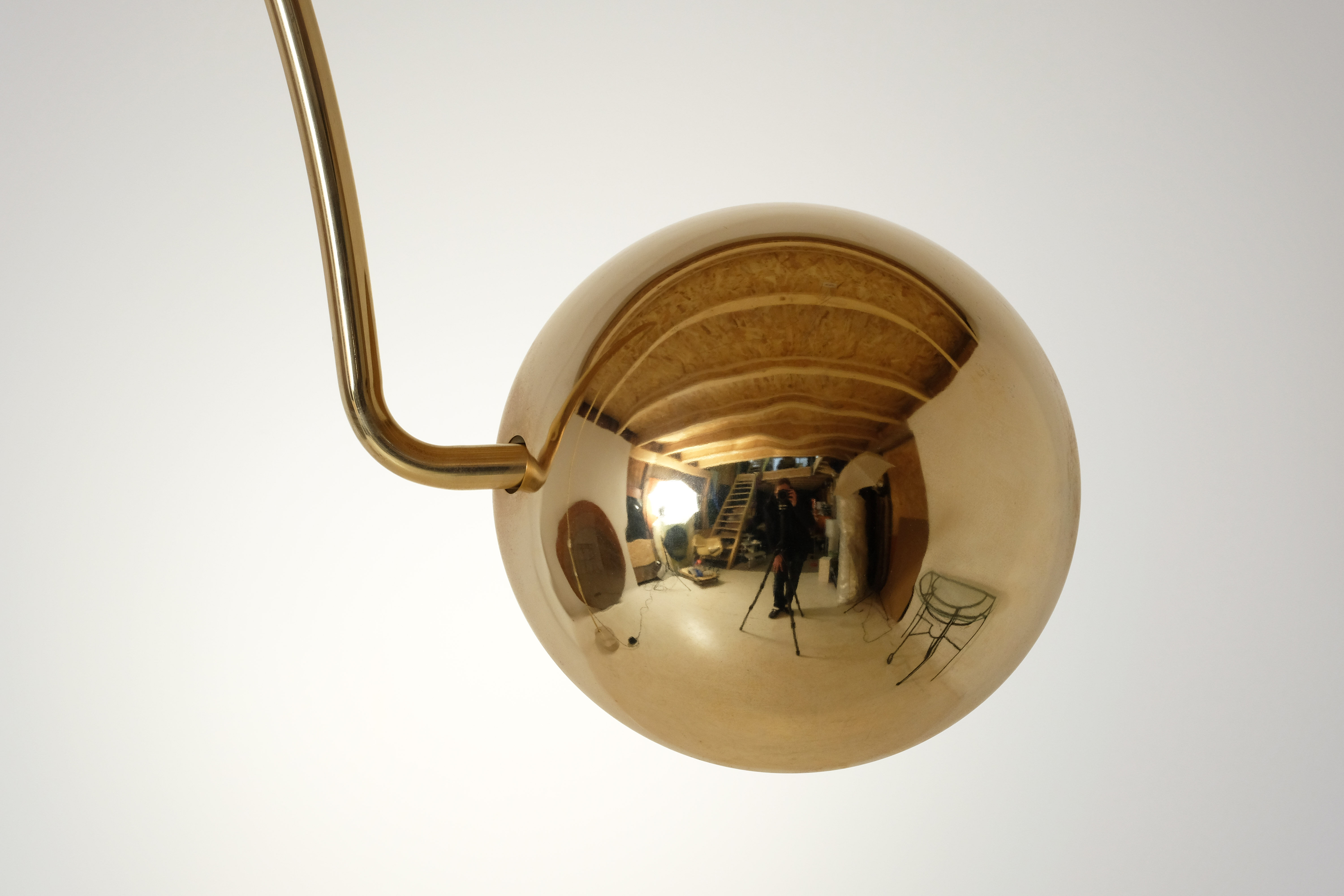 Marble swivel arch floor lamp, Bellux 1980's switzerland
