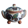 Covered pot workshop Paul Fouillen Quimper signed Maurice Fouillen
