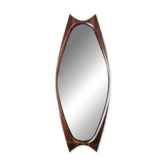 Rosewood mirror Sandholdt for Jansen, Danish, 1960s