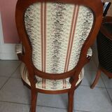 Set of 2 armchairs type cabriolet