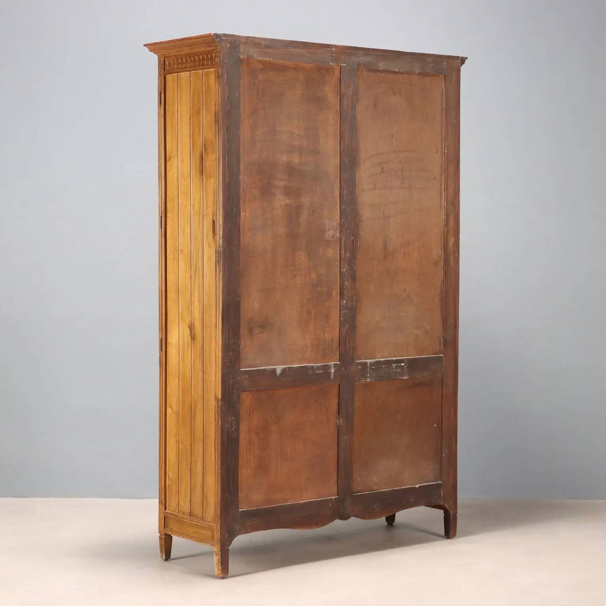 Antique walnut commode with 18 drawers, Italy, 20th century.