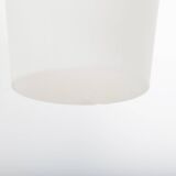 Scandinavian teak and opaline chandelier, Philips, 1960s