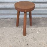 Solid oak tripod stool