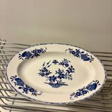 Antique oval Boch platter – “Grand Bouquet” decoration