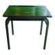 1960 school desk on original green paint
