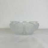 JG Durand Art Deco style crystal bird salad bowl