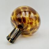 Empoli Blown Glass Vase with Amber and Brown Hues, 1960s