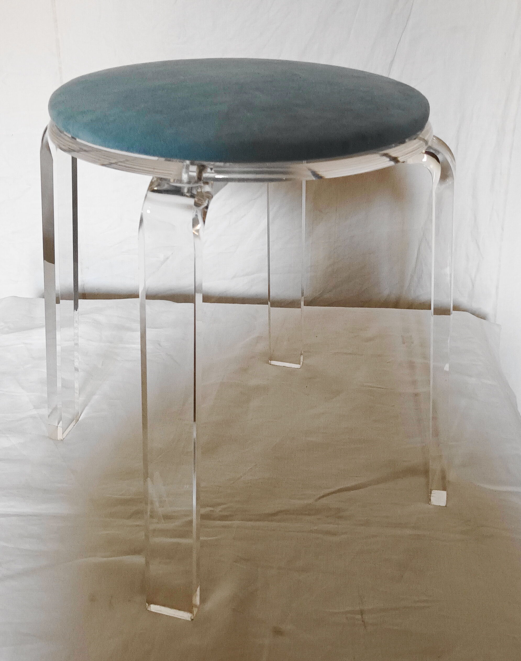 Plexiglas stool from the 80s