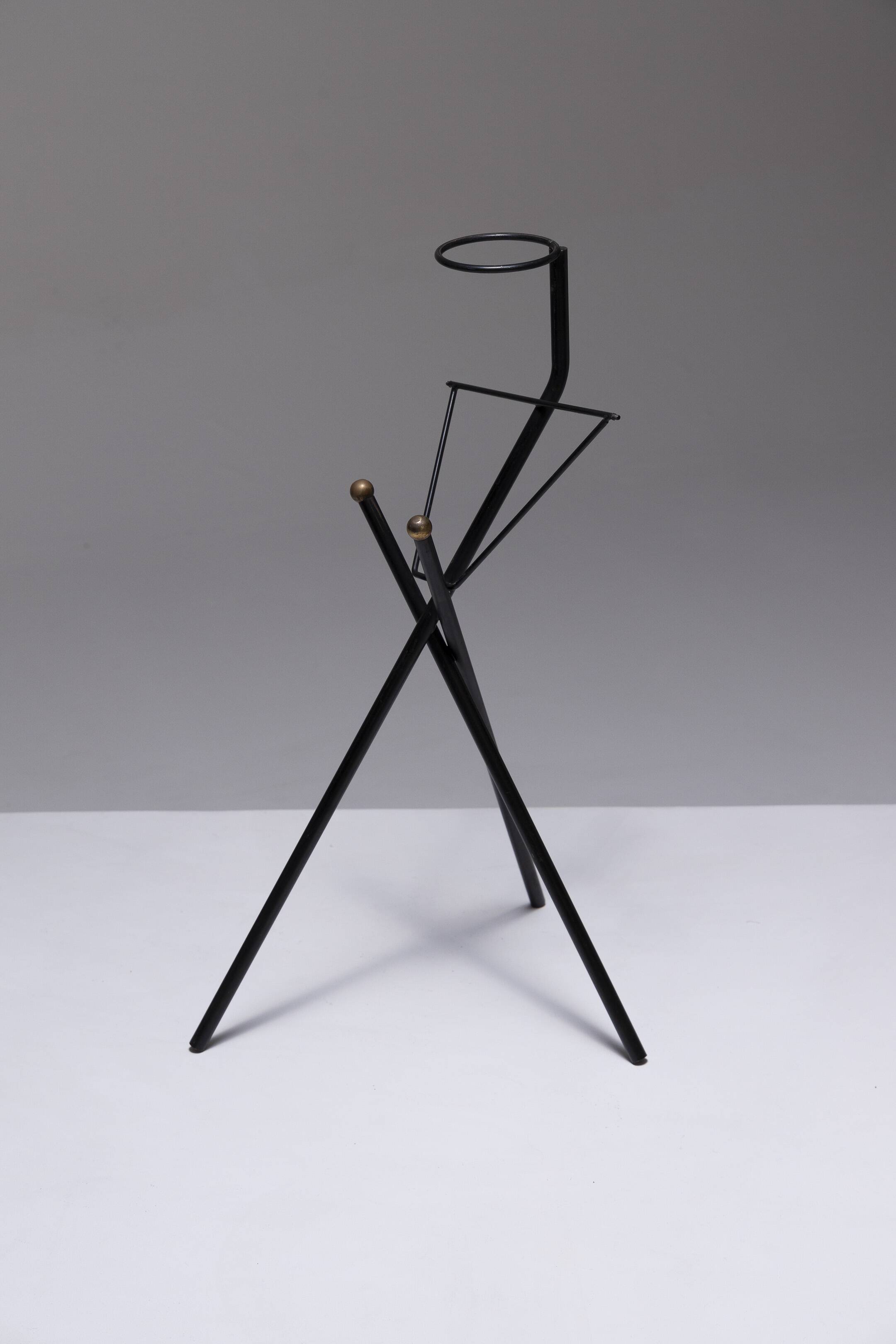Wrought iron ashtray holder, 1950s