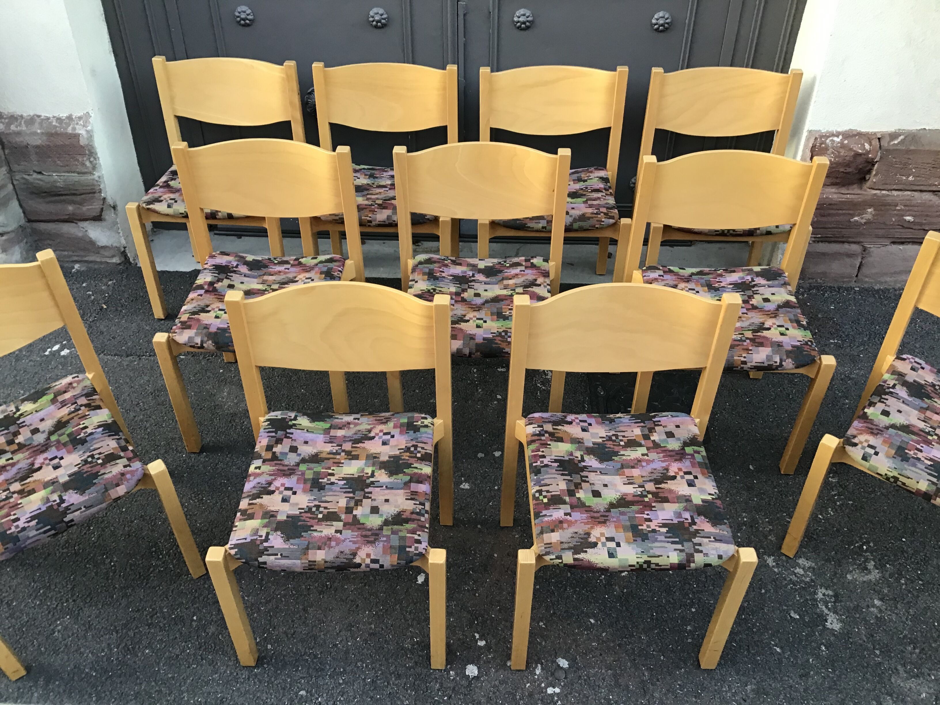 Vintage chairs 1980s Hiller Scandinavian design